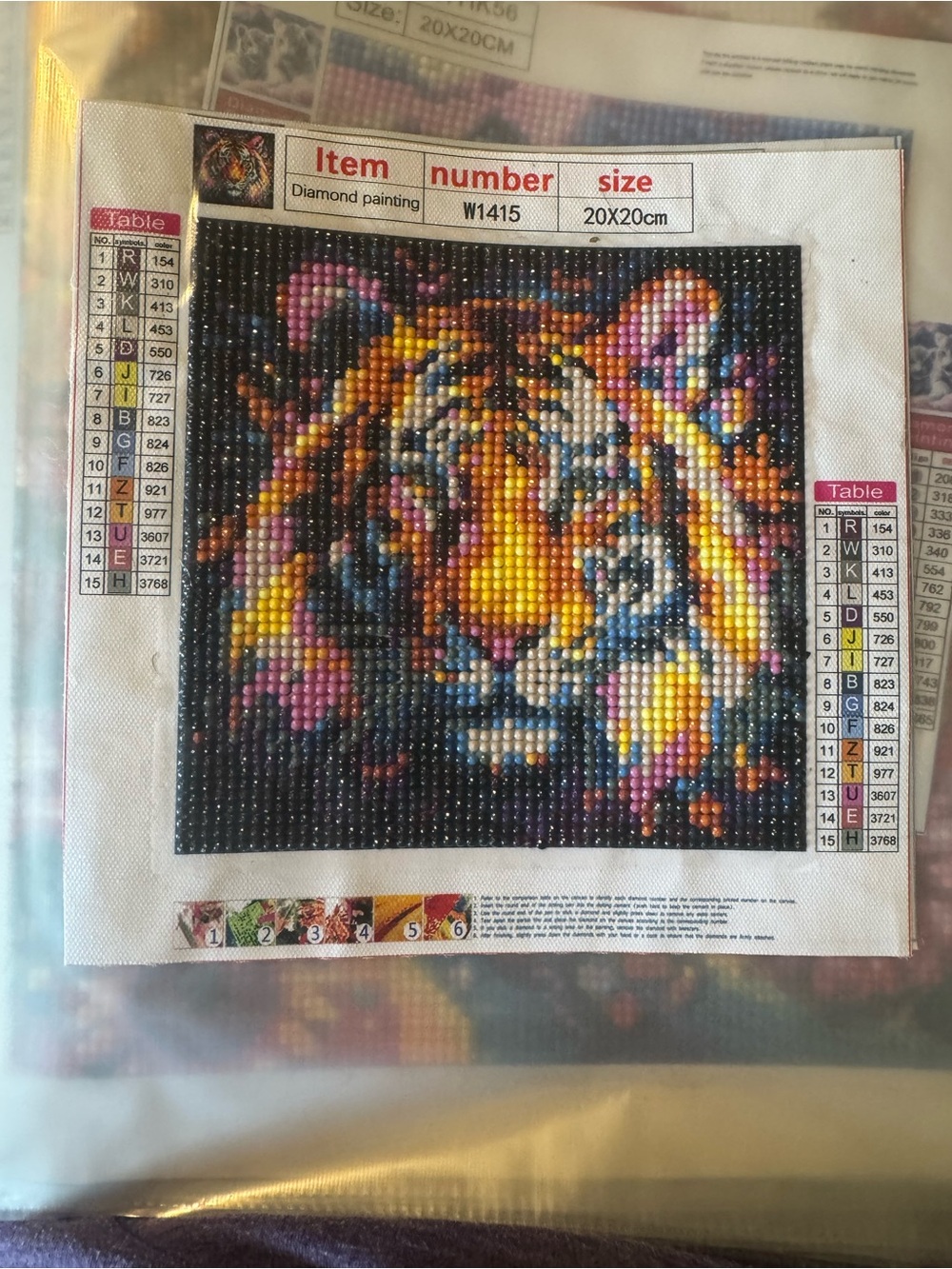 Diamond Painting Tiger Wall Art - Multi-Color
